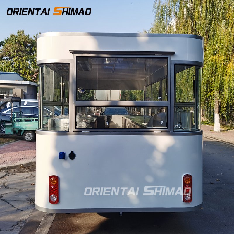 ORIENTAL SHIMAO Motor Food Truck Bus Electric Ice Cream Car Food Truck Van Mobile Kitchen for Sale