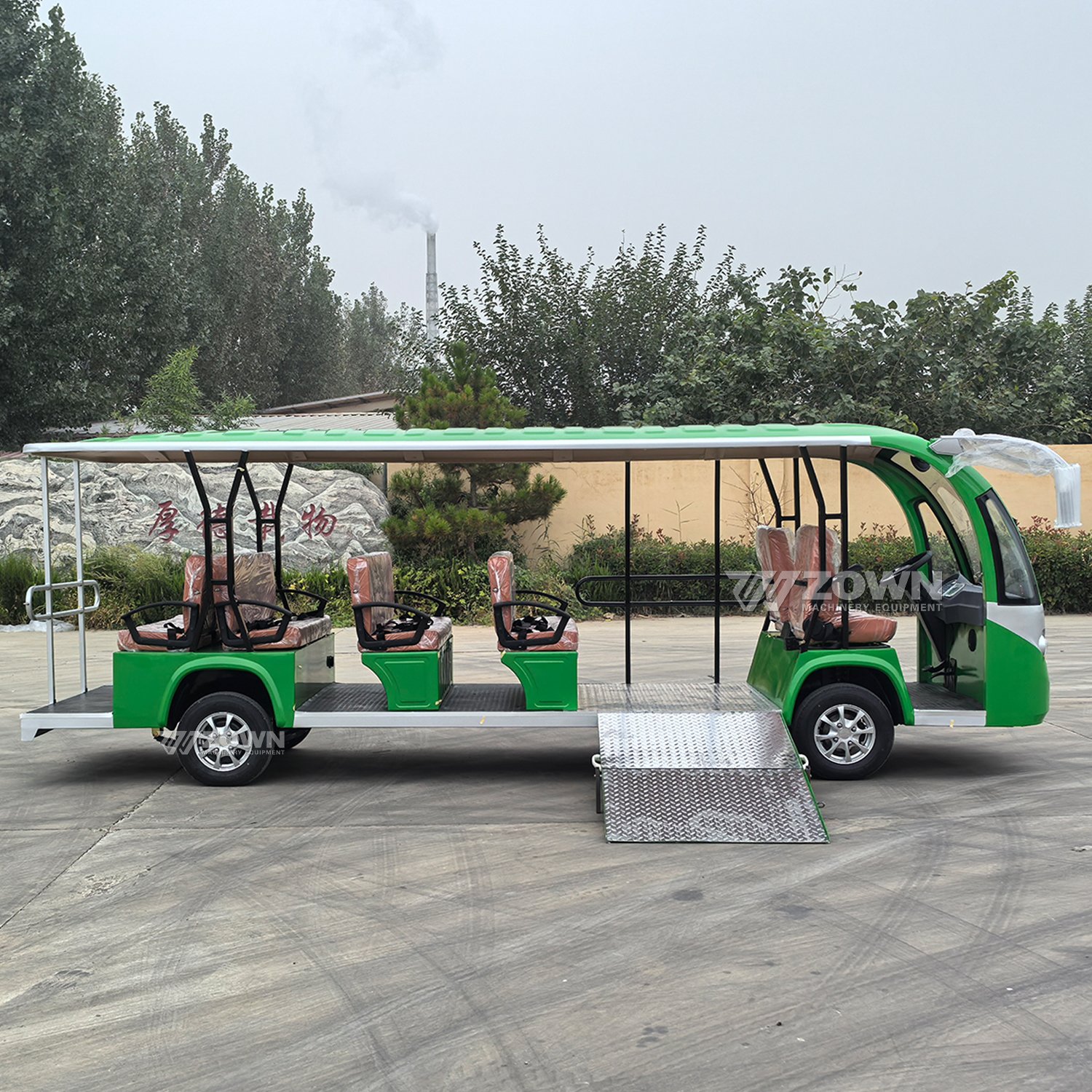 New Design Electric Tourist Car Mini Shuttle Tourist Bus 14 Seater Shuttle Sightseeing Electric Bus for Sale