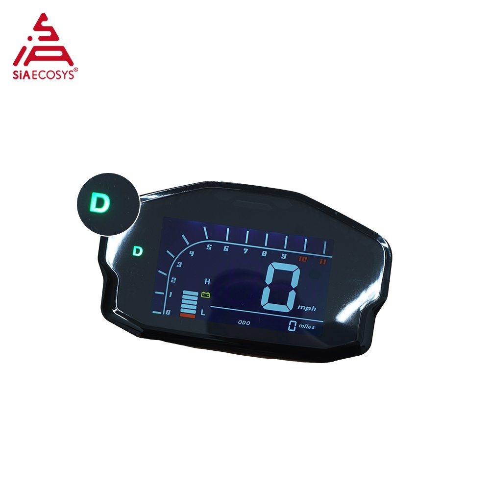 SiAECOSYS New DKD LCD-M Speedometer with LIN/CAN-BUS Optional Communication for Electric Scooter and Motorcycle