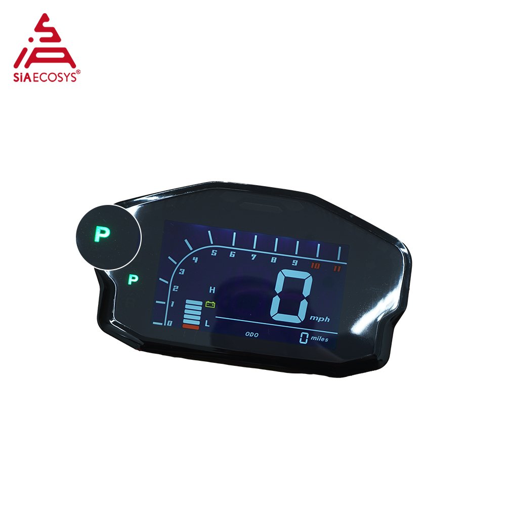 SiAECOSYS New DKD LCD-M Speedometer with LIN/CAN-BUS Optional Communication for Electric Scooter and Motorcycle