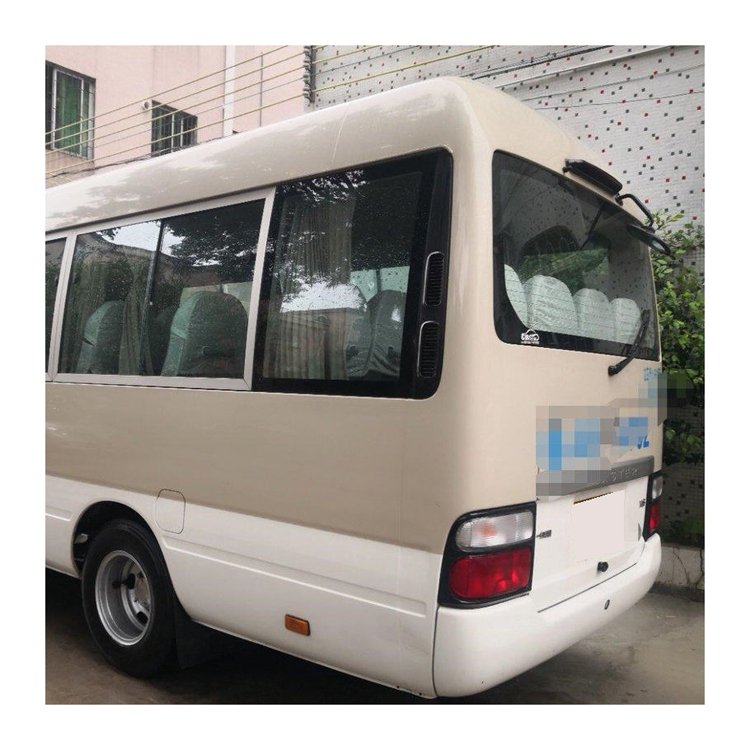 Toyotai Brand Mini Used Bus 17-30 Seats Passenger Bus Left Hand Drive Coaster with Electric Door