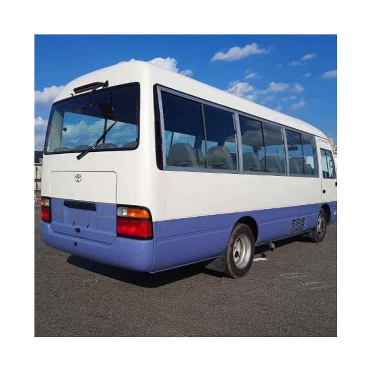Toyotai Brand Mini Used Bus 17-30 Seats Passenger Bus Left Hand Drive Coaster with Electric Door