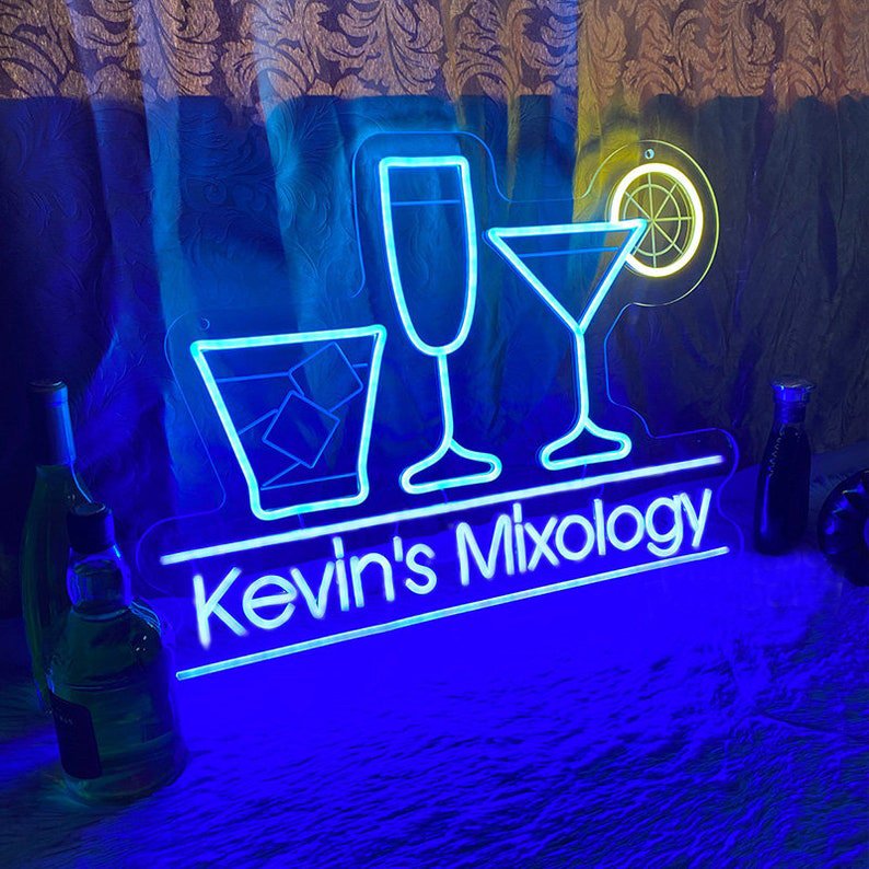 Factory Direct Selling Indoor Led Flex Colorful Angle Wings Custom Business Decoration Neon Sign