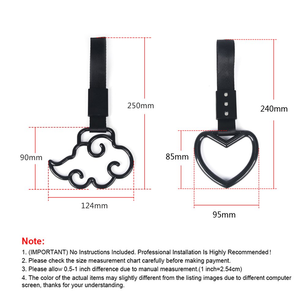 Train Bus Handle Hand Strap 1pcs Ring Heart Styling Drift Charm Strap Drift Auto Accessories Car Strap