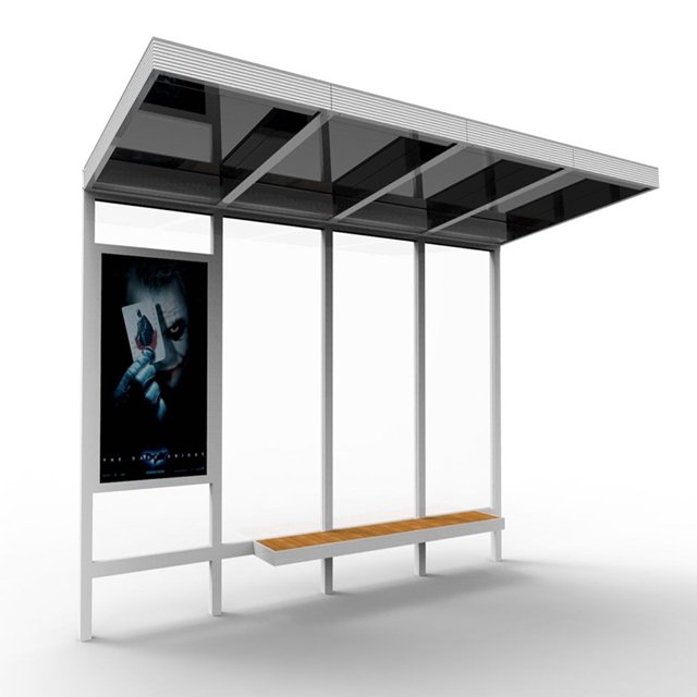 Modern Design Stainless Steel Bus Stop City Street Bus Station Customized