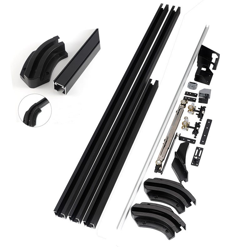 Concealed Sliding Door Track System Flush Wooden Sliding Door System Sliding Door System for Wardrobes Aluminum Track