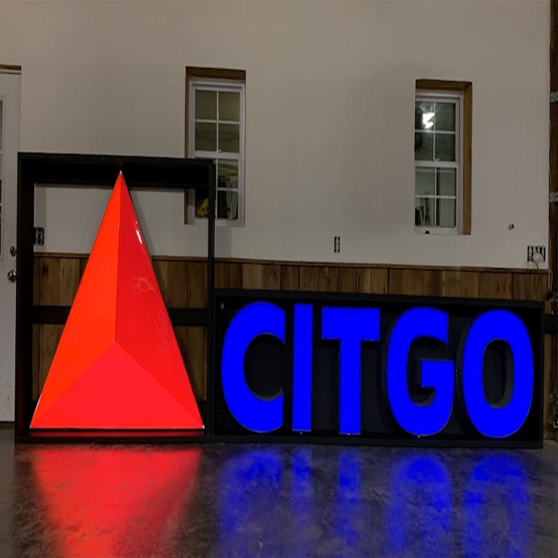 Outdoor LED Light Box Letters Billboard Wall Mounted Shop Storefront Signs and Signage Custom Free Design