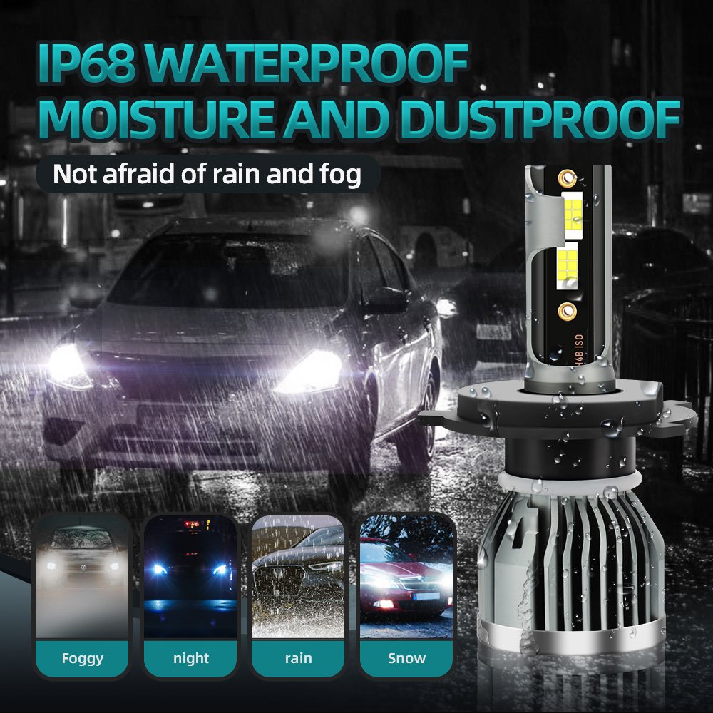 Roadsun Car Lights Accessories 3570 Chip H1 H7 H11 H13 HB3 HB4 H27 LED 880 9004 9006 9007 Headlamp H4 LED Headlight Bulb 6500K