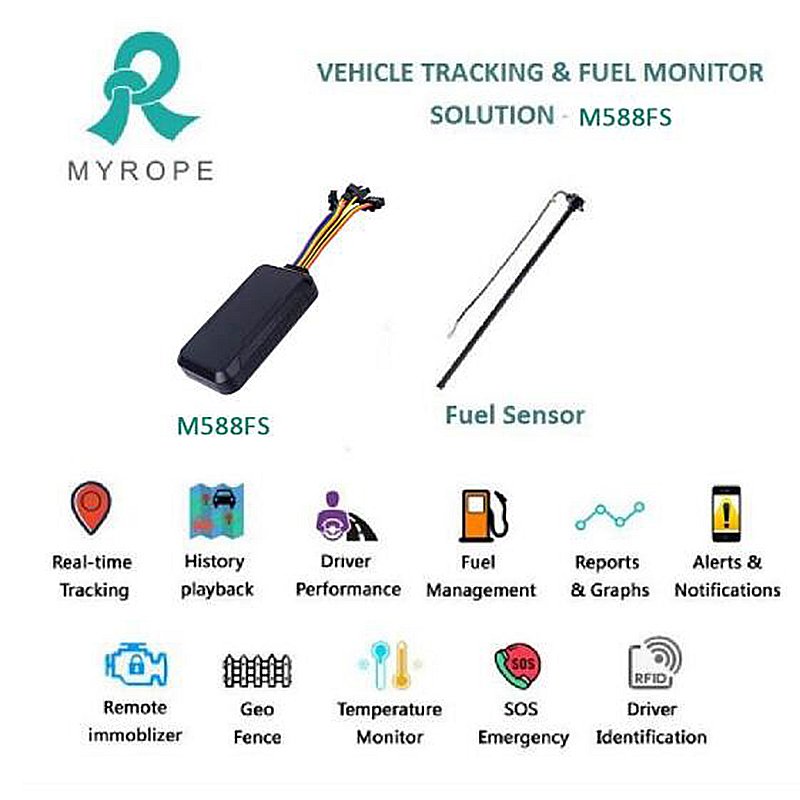GPS Tracking Device 4G GPRS Remotely Vehicle Mini Car Navigation Tracker Temperature Sensor