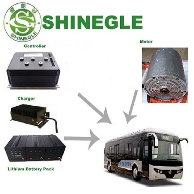 SHINEGLE 50kw PMSM Motor Controller Electric Vehicle Conversion Kit Ev Drive Kit for Car/truck/bus/boat