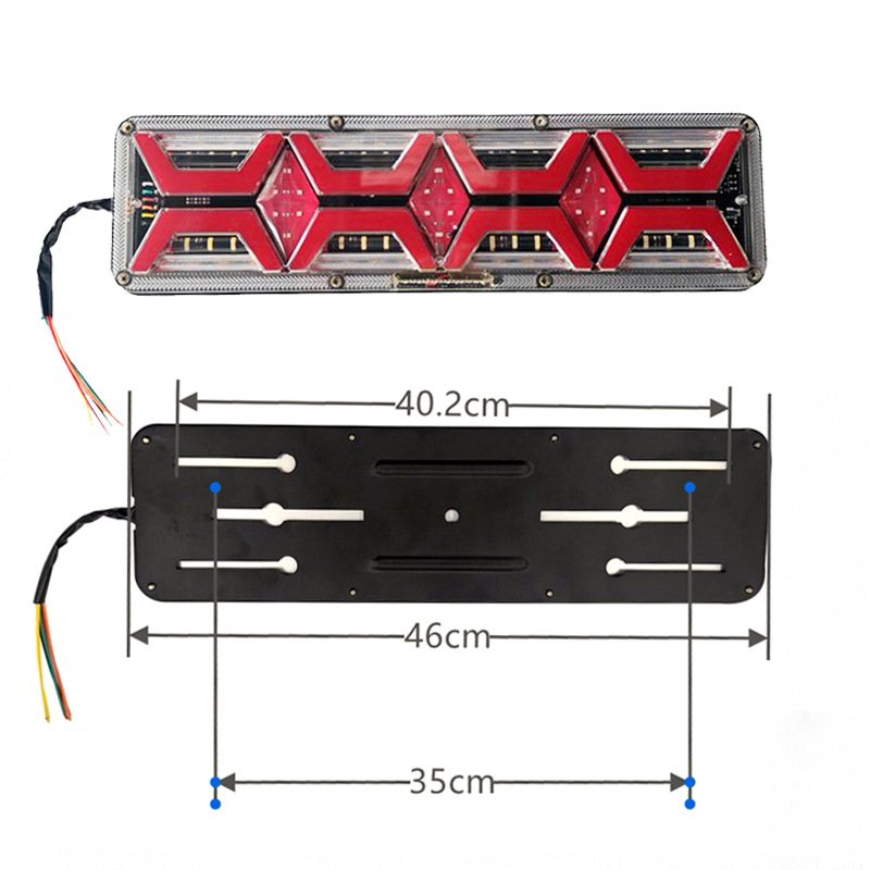 Trailer Lights LED Stop Brake Turn Signal Reverse Lamp Trailer Rear Tail Running Light OEM Trailer Truck COB 2001 Volvo Vnl 24w