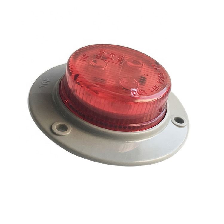 Macon 2 Inch LED Round Rear Light with SAE/DOT Approval 12v LED Clearance/marker Light for Truck