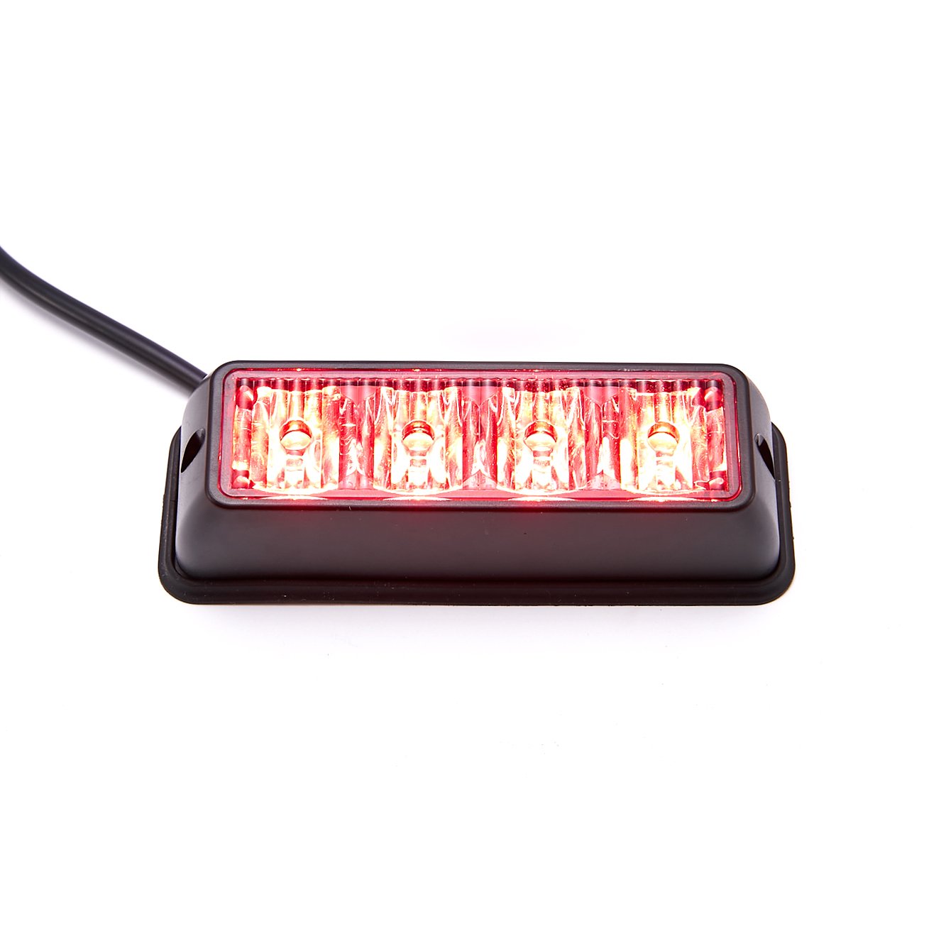 4LED Car Emergency Beacon Light Flashing 4W 12V/24V Led Strobe Light Universal Fit Truck RED Blue Amber White