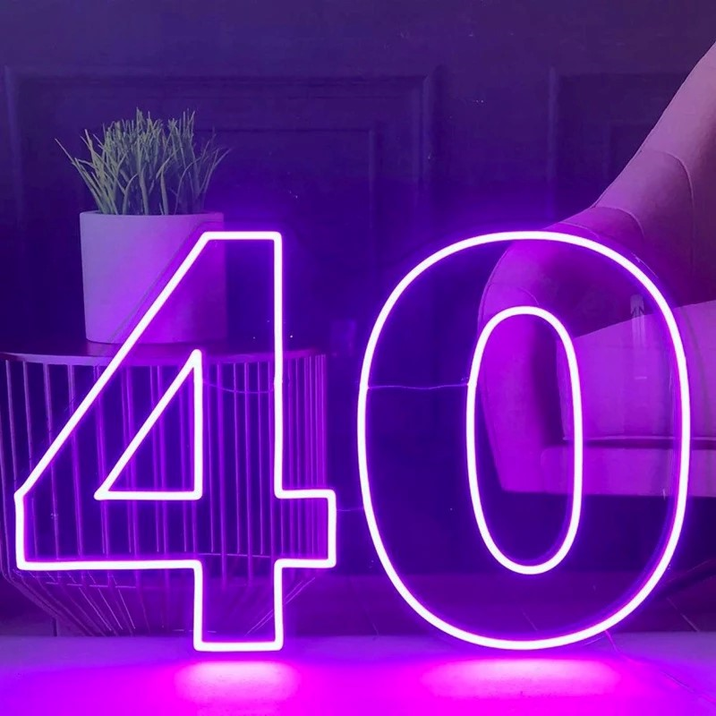 Happy Birthday Led Neon Sign Custom Night Light for Birthday Decor Oh Baby Neon Light Lets Party Home Decor