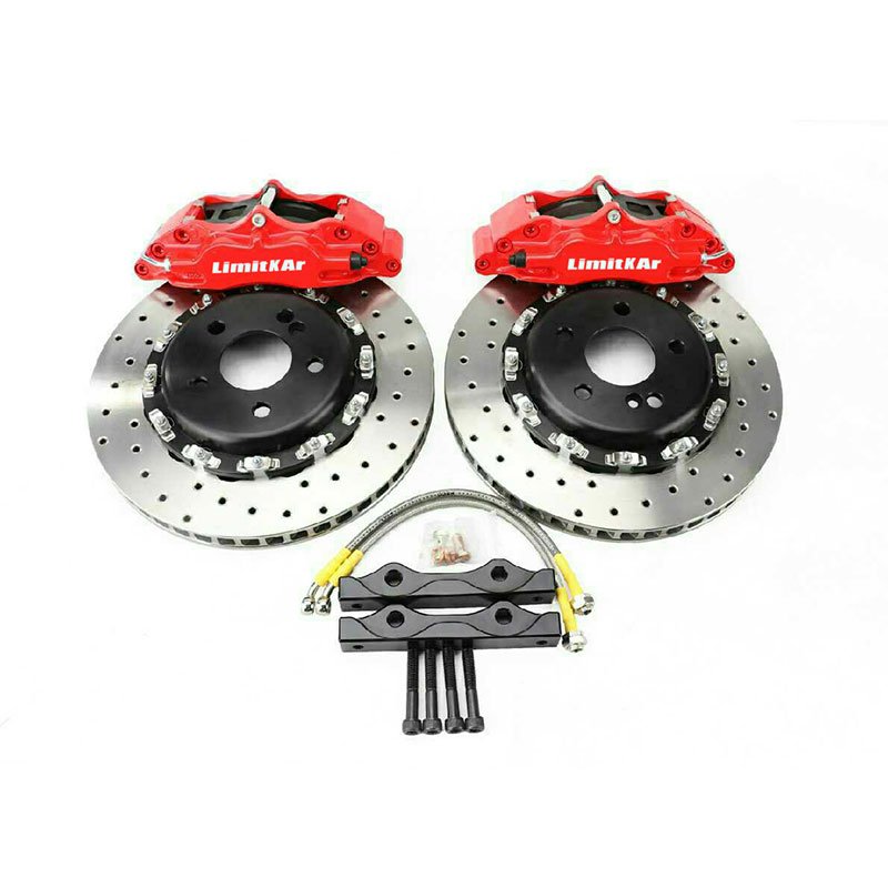Modified System Brake Pad Disc 5200 Front Brake Pad Caliper Cover 330MM 345MM for 17 Inch Wheel for Honda BMW E46