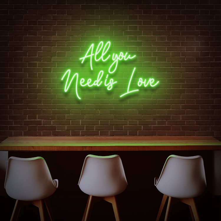 Koncept 30 Inch All You Need Is love Neon Sign Custom Led Light New Arrival Love Letter All for Wedding Free Drop Shipping