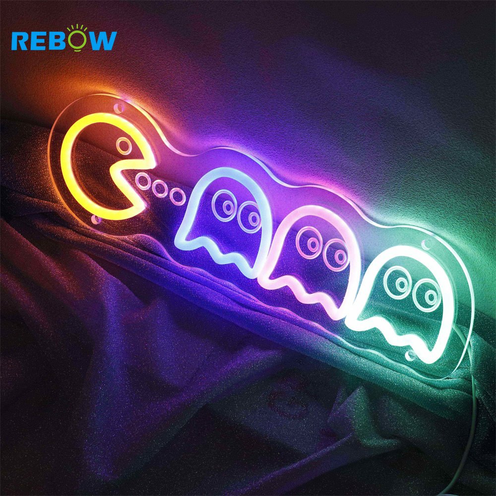 Rebow Led Flex Custom Neon Sign Neon Strip Number Letter Light Specter Neon Sign for Wedding Sign