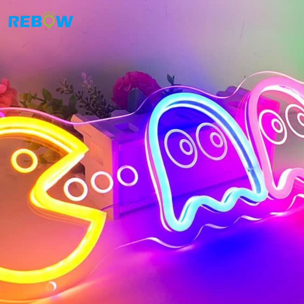 Rebow Led Flex Custom Neon Sign Neon Strip Number Letter Light Specter Neon Sign for Wedding Sign