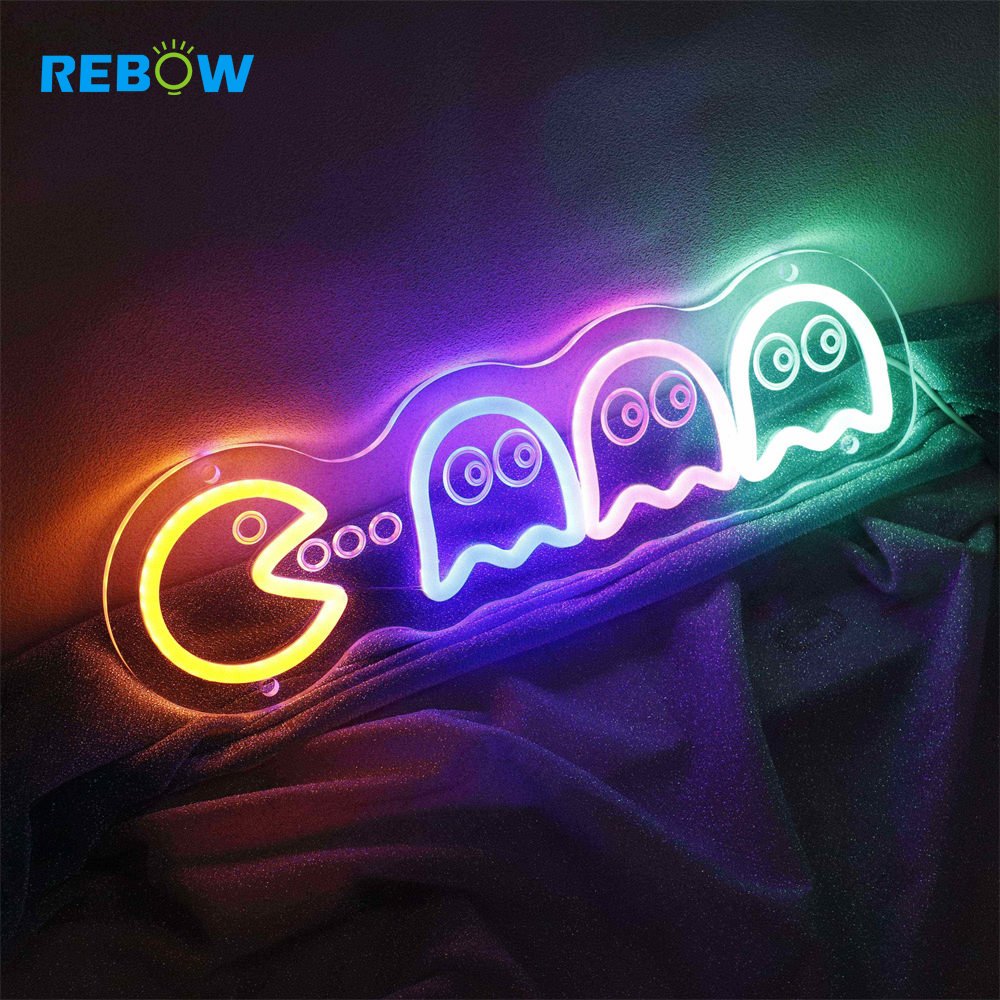 Rebow Led Flex Custom Neon Sign Neon Strip Number Letter Light Specter Neon Sign for Wedding Sign