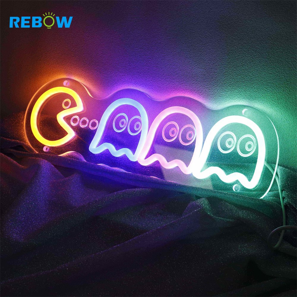Rebow Led Flex Custom Neon Sign Neon Strip Number Letter Light Specter Neon Sign for Wedding Sign