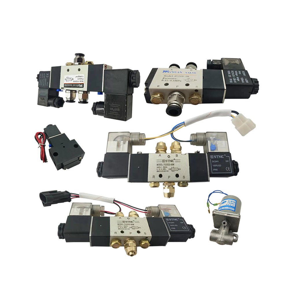 China Jiuqiang Bus Door Accessories for 24V 4V210-06 Door Pump Solenoid Valve Suit Ankai Higer Zhongtong Bus Door Pump Parts