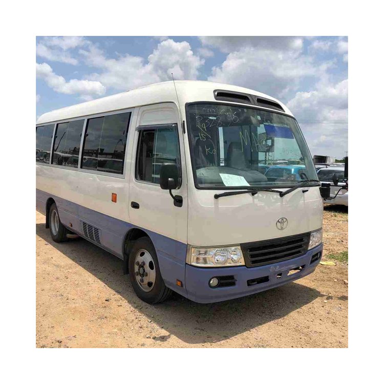 Original Japan Used Toyotai Coaster Mini Bus for Sale 23 Seater Bus Passenger Car Left Hand Drive Coaster Coach Bus