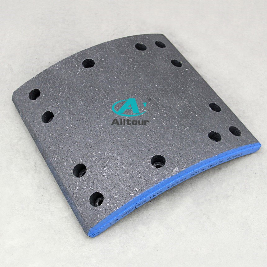 19036/19037 Brake Lining Non Asbestos OE Quality European Truck Bus Rear Axle Brake Lining