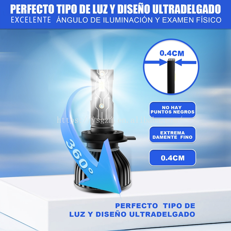 High Power Led Headlight Bulbs for Car Offroad Motorcycle H7 H11 H4 H1 H3 9005 9006 H13 9007 9004 CSP 3570 Chips Auto Lighting