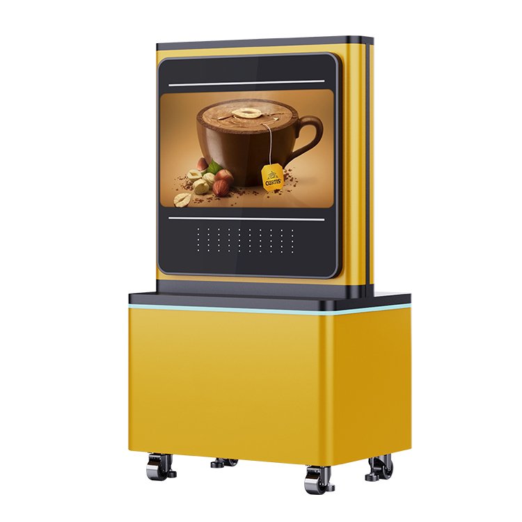 32 Inch Digital Kiosk Outdoor Movable Display Digital Signage and Displays Touch Screen Outdoor Tv Waterproof Outdoor with Wheel