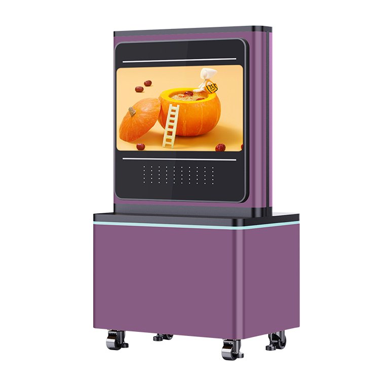 32 Inch Digital Kiosk Outdoor Movable Display Digital Signage and Displays Touch Screen Outdoor Tv Waterproof Outdoor with Wheel