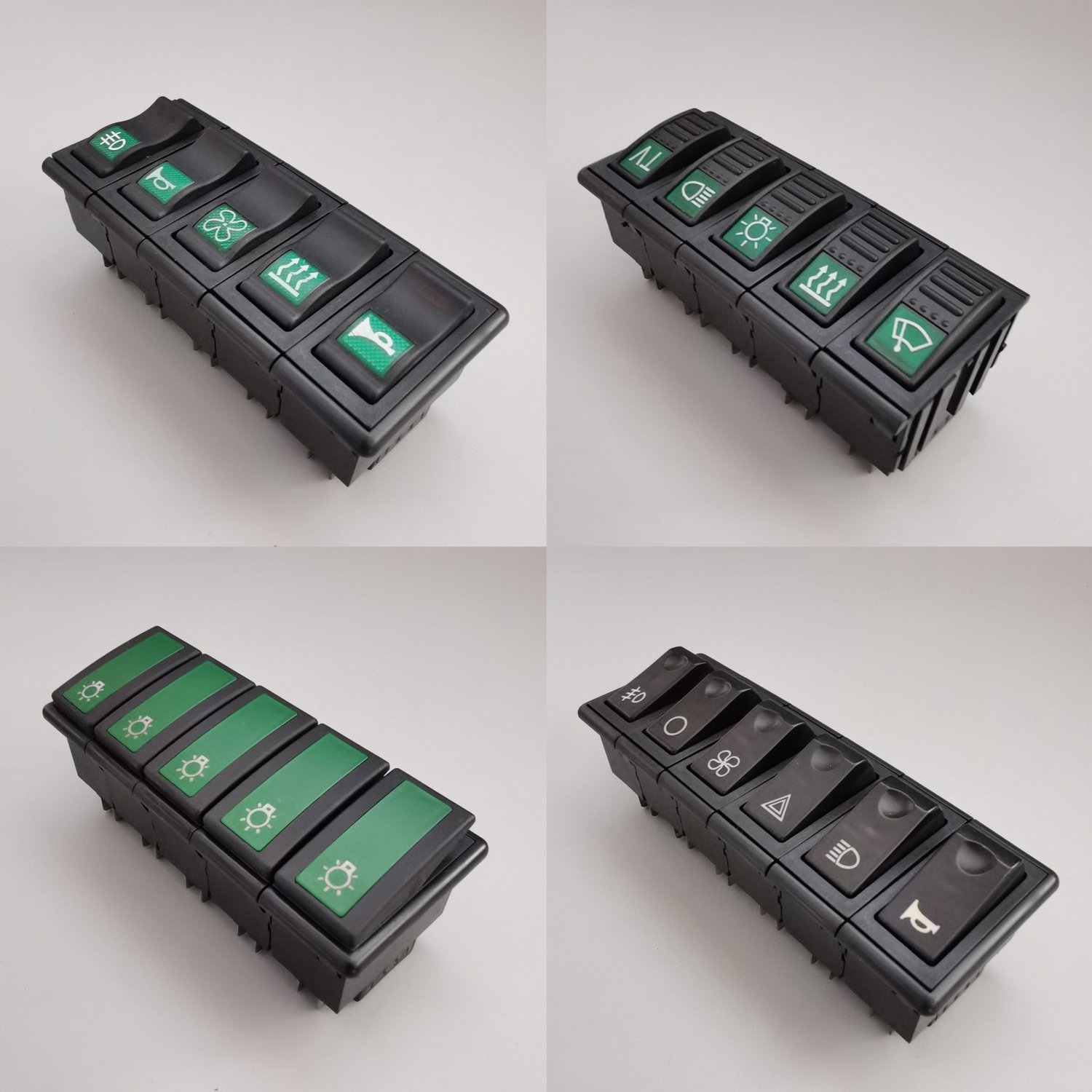 12V24V On-Off Waterproof Bus Door Control Rocker Switch Buttons with LED Lighting