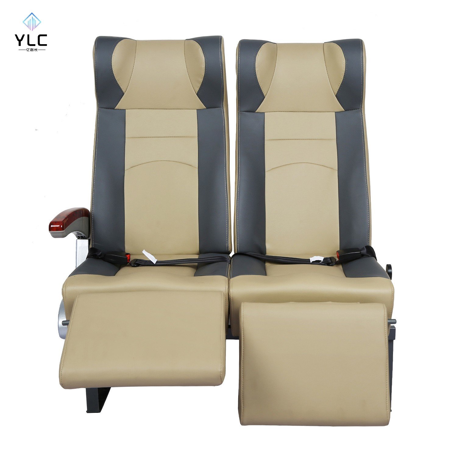 YLC Whole Sale Back Reclining Bus Passenger Seat with Foldable Aluminum Alloy Armrest for coach Bus or Ferry Boat