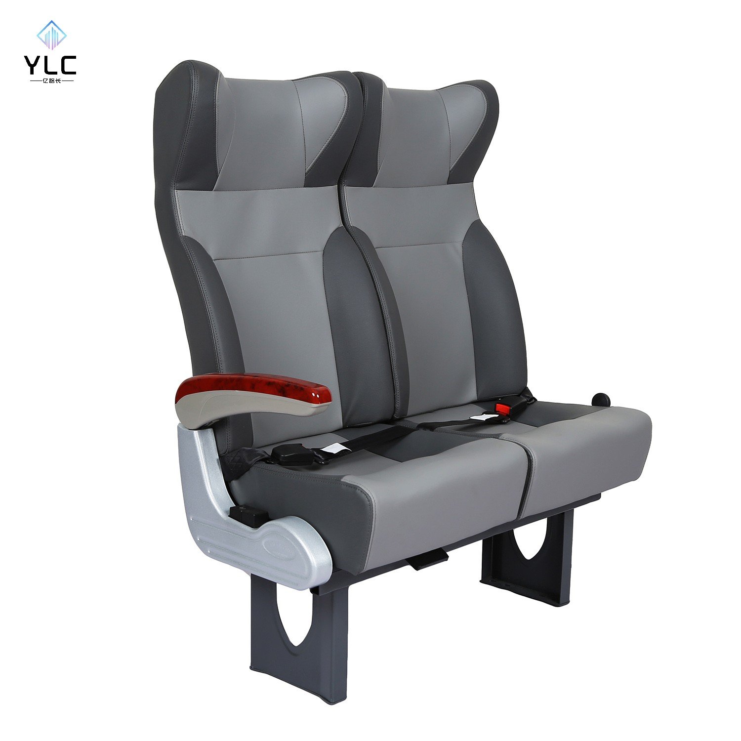 YLC Whole Sale Back Reclining Bus Passenger Seat with Foldable Aluminum Alloy Armrest for coach Bus or Ferry Boat
