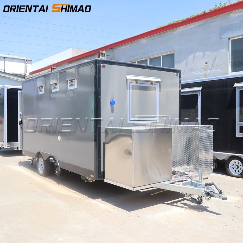China Fabricant Snack Street Fast Food Mobile Kitchen Trailer Outdoor Food Trucks Multifunction Food Cart