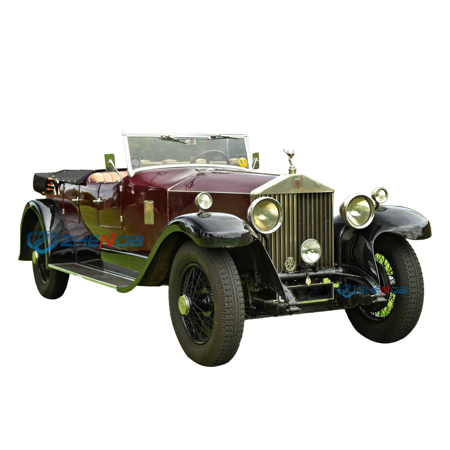 New Design Zhenda Brand Upgrades Pure Hand-made Vintage New Cars Electric on Sale Classic Car Convertible Vintage Car