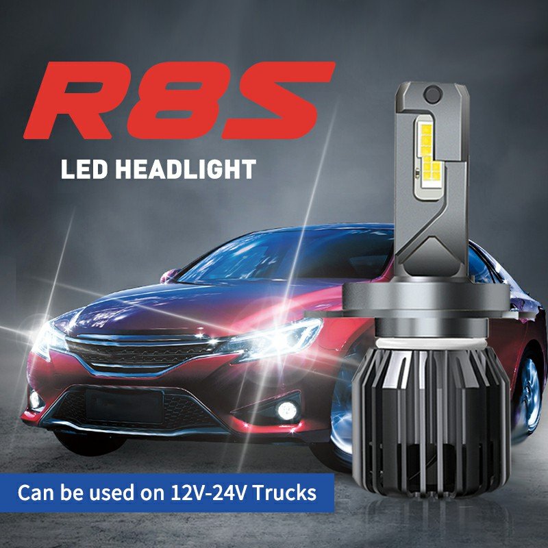 Super Bright R8 LED Headlight Bulbs H4 H7 H11 Led Light for Car 6500K 20000lm 30000LM 110W Luces Led Para Auto Car Truck