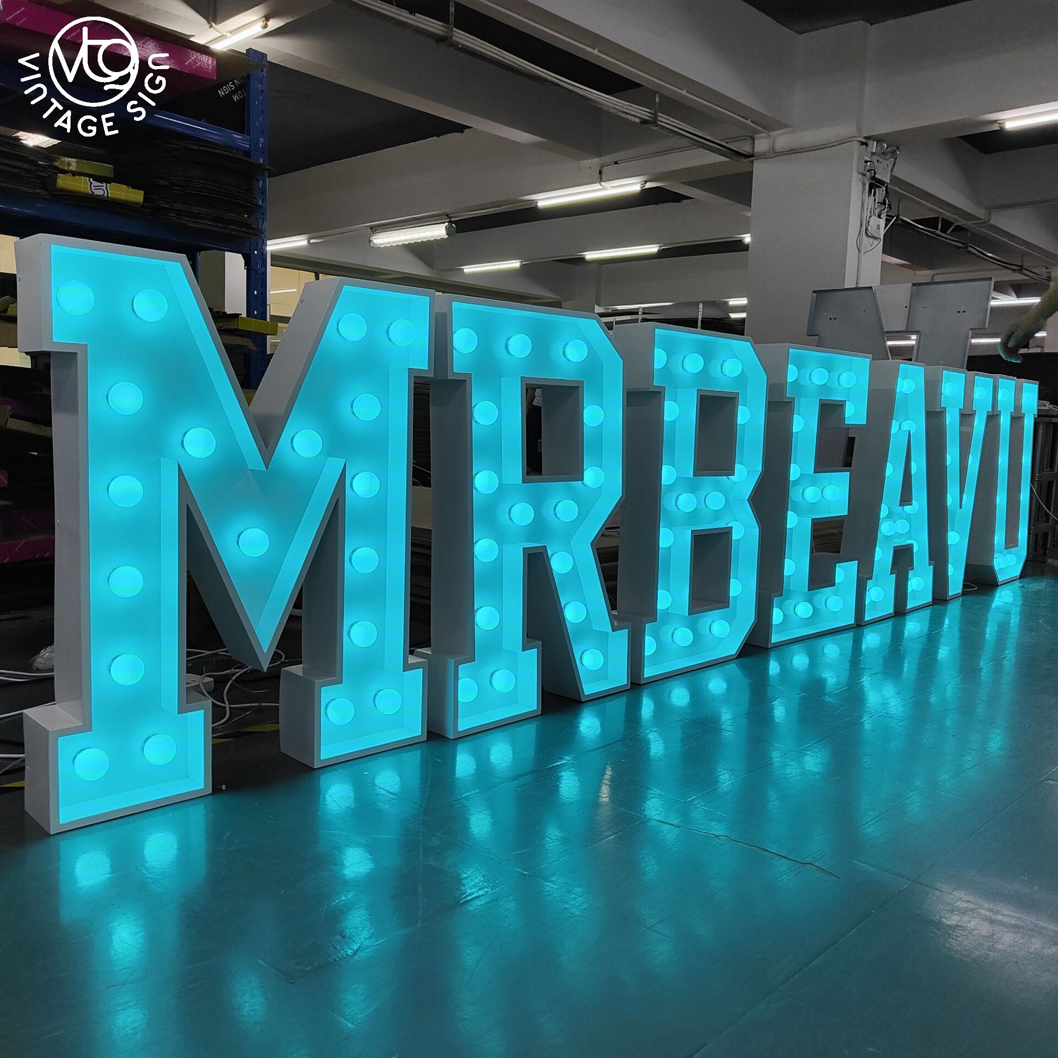 Manufactory Wholesale Sign 4 Ft Letters Numbers Marquee Letter Light for Party Outdoor Waterproof Metal Led Marquee Letters