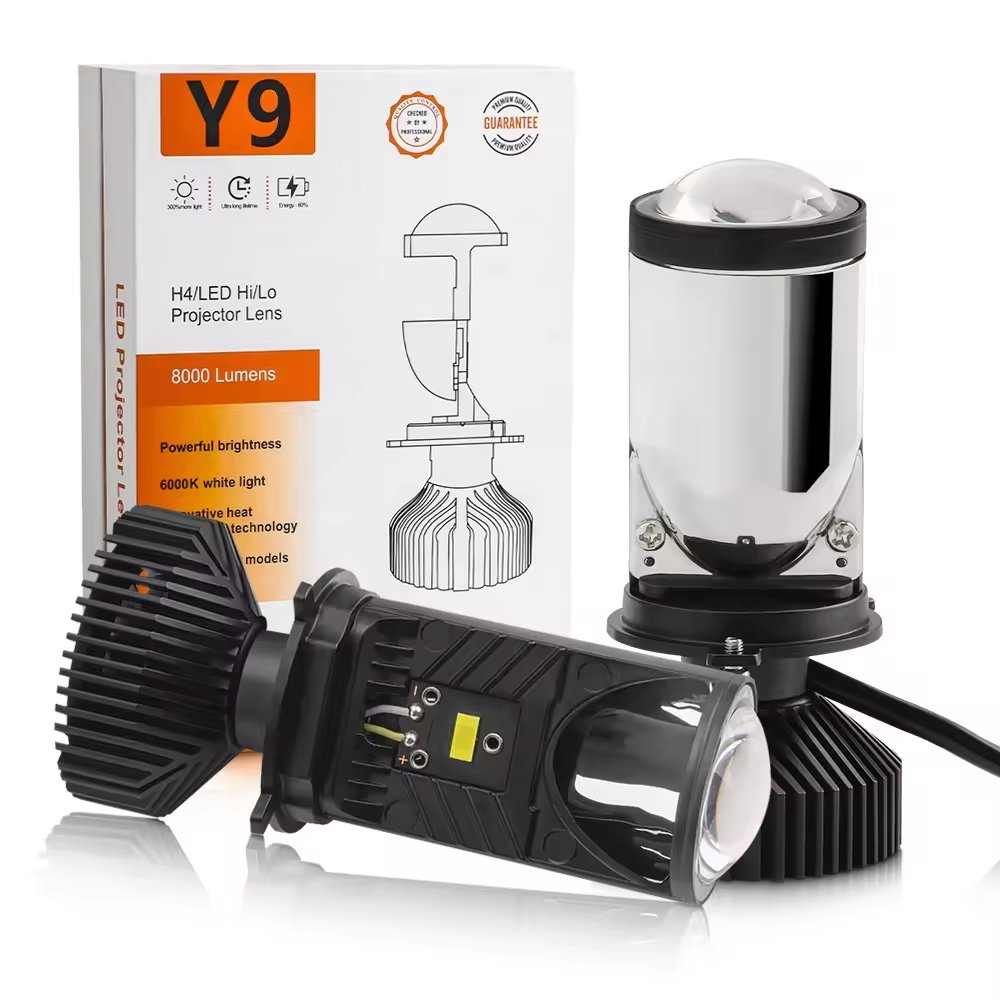 Car Accessories 2024 H4 Projector Lens LED Headlight Bulbs Focos Led Auto High Bight Turbo Led for Motorcycle Led Headlight 12v