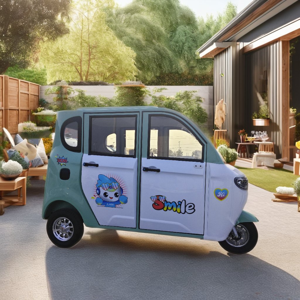 2025 HOT SELL 3 Electric Tricycle with 3 or 7 Seats for Taxi New Energy Vehicle Long Distance Sightseeling Bus
