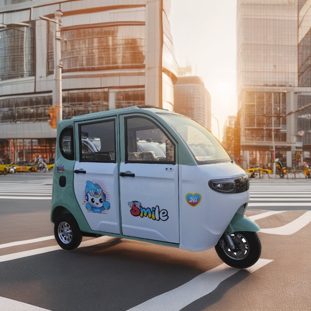 2025 HOT SELL 3 Electric Tricycle with 3 or 7 Seats for Taxi New Energy Vehicle Long Distance Sightseeling Bus