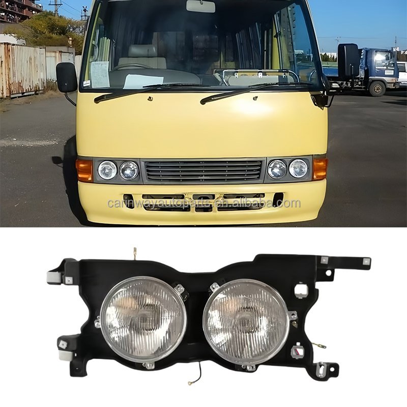 Front Bus Headlight Car Accessories 81110-36190 81110-36191 81150-36170 81150-36171 Head Lamp for Toyota Coaster HZB50R