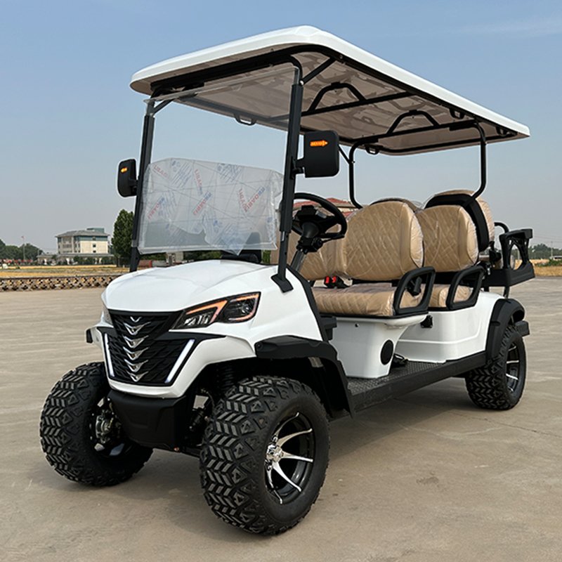 Anti Aging Performance Style B 4+2 Seat Sightseeing Bus Club Golf Car Electric Golf Buggy Cart