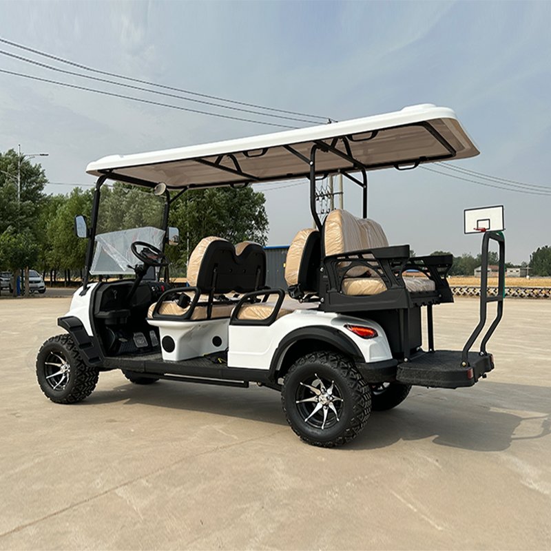 Anti Aging Performance Style B 4+2 Seat Sightseeing Bus Club Golf Car Electric Golf Buggy Cart