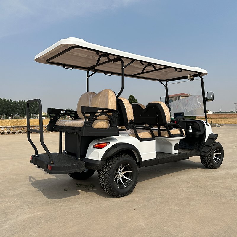 Anti Aging Performance Style B 4+2 Seat Sightseeing Bus Club Golf Car Electric Golf Buggy Cart
