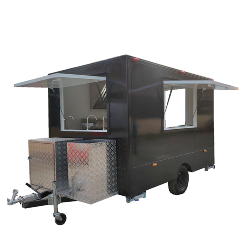 Hotdog Ice Cream Food Trailers Mobile Shawarma Kitchen Street Concession Mobile Food Trucks for Sale With Equipments