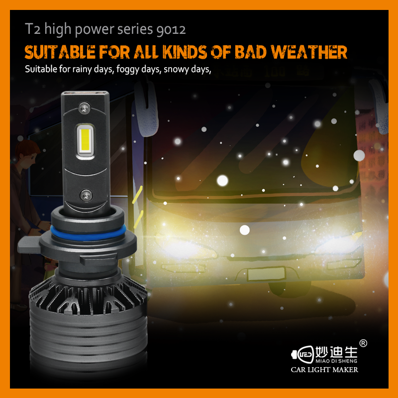 MDS High Quality T2 Series 9012 LED Light for Car and Bus LED Headlight Price