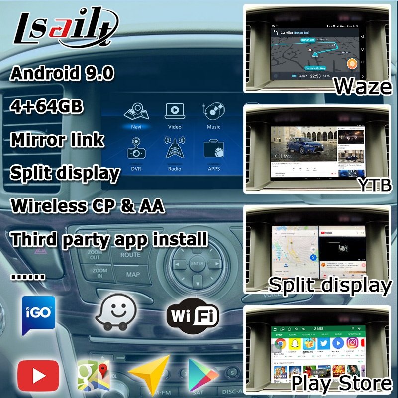 Lsailt CP / AA Android Interface Box for Nissan Pathfinder R52 R51 with YTB Gps Navigation Android Video Interface Automotive