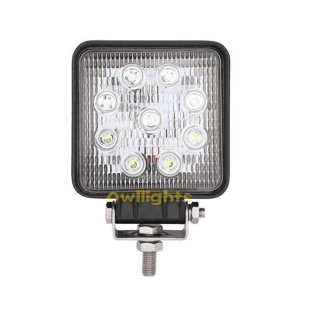 4 Inch 27w Offroad LED Lamp Auto Spot Flood LED Work Light 12V 24V LED Car Light for Truck SUV 4WD