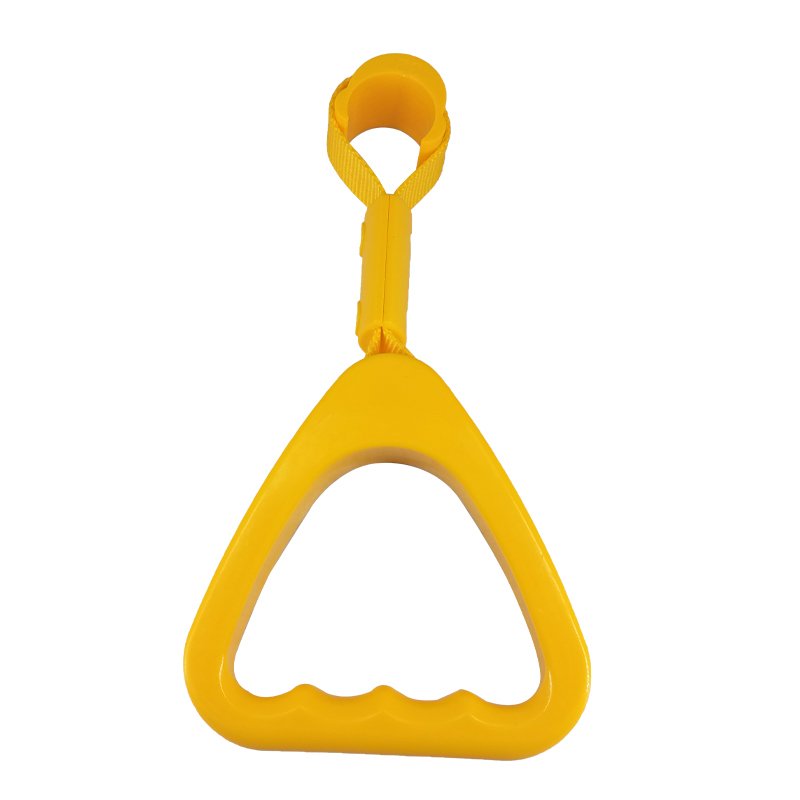 OEM ODM Yellow Green Red Nylon Handle Bus Accessories Triangle Plastic Handle Ring Subway Ring Handrail Public Trash Can Handle