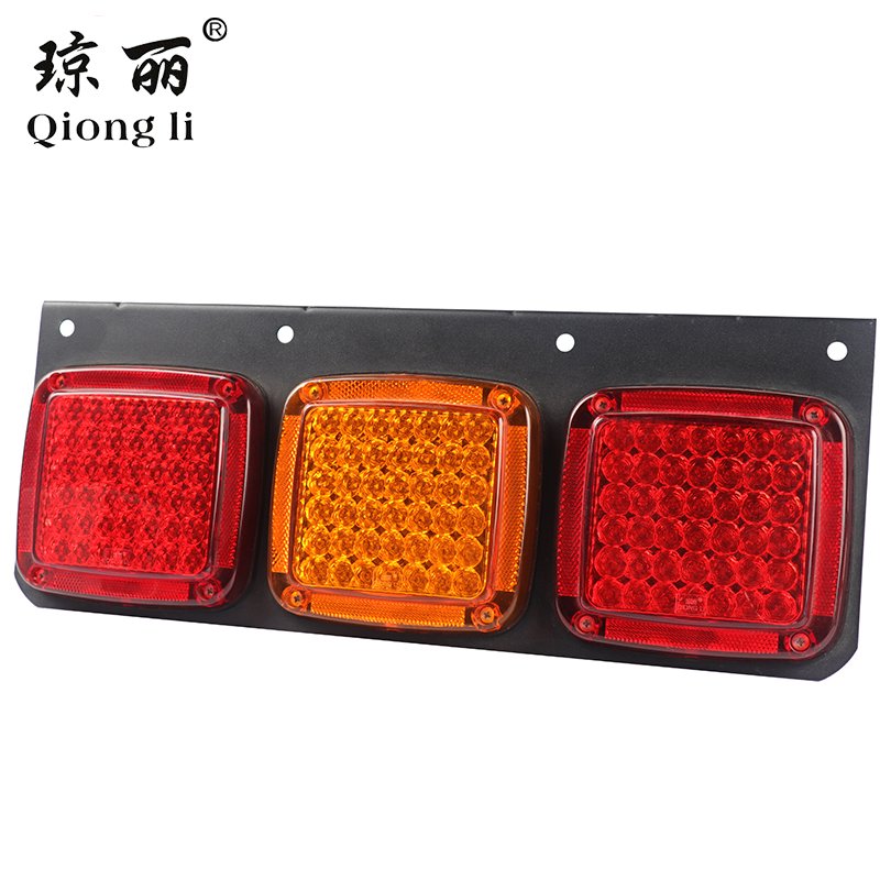 High Quality Led Rear Bumper Reflector Lights Yellow Red Harrier Innova with Brake Turn Signal Lamp for Truck Trailer Tractors